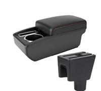 HPZPRPCEW PER PROTON PER SAGA FLX/FL/BLM 2008-2019 Accessori Auto Box Console Centrale Con Portabicchieri Box Di Archiviazione(A1 Nero rosso SENZA USB)