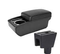 HPZPRPCEW PER PROTON PER SAGA FLX/FL/BLM 2008-2019 Accessori Auto Box Console Centrale Con Portabicchieri Box Di Archiviazione(Linea nera A2 Nessuna USB)