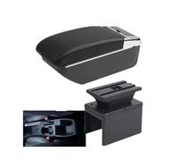 HPZPRPCEW Per R&enault Per Clio 5 Portabracciolo Per R&enault Per Captur Per Clio5 Auto Portabracciolo Centrale Scatola Di Archiviazione(B linea nera NO USB)
