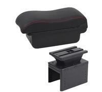 HPZPRPCEW Per R&enault Per Clio 5 Scatola Bracciolo Per R&enault Per Captur Per Clio5 Scatola Bracciolo Auto Scatola Di Immagazzinamento Centrale(A1 Nero rosso SENZA USB)