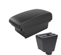 HPZPRPCEW Per R&enault Per Clio IV 2012 2013 2014 2015 2016 2017 2018 2019 Scatola Di Stivaggio Bracciolo Centrale Parti Auto Interni(B2 linea nera 3USB)