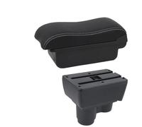HPZPRPCEW Per R&enault Per Duster Bracciolo Per R&enault Per Dacia Per Duster 2 3 Portabrasile Auto 2019-2024 Scatola Di Archiviazione(A2 Black white NO USB)