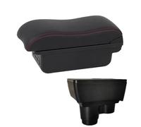 HPZPRPCEW Per R&enault Per Duster Portabrasile Per Dacia Per Duster Portabrasile Auto 2019 2020 2021-2024 Scatola Di Archiviazione Console Centrale(B1 Nero rosso 3USB)