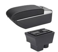 HPZPRPCEW Per S&koda Per Fabia 2 2008-2014 Portabbracciolo Pezzi Di Retrofit Scatola Di Archiviazione Componenti Interni Accessori Auto(B3 Nero bianco 7USB)