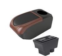 HPZPRPCEW Per S&koda Per FABIA Bracciolo Per S&koda Per Fabia II 2008-2014 Portabraccioli Auto Scatola Di Archiviazione Parti Interne(B3 Brown frame 6USB)