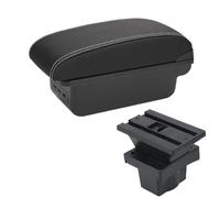 HPZPRPCEW Per S&koda Per Octavia Per Yeti Mk2 2005-2012 Bracciolo Auto Scatola Di Archiviazione Accessori Auto Parti Retrofit Interni USB(B3 Nero bianco 3USB)