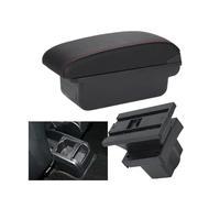 HPZPRPCEW Per S&koda Per Octavia Scatola Bracciolo Per S&koda Per Yeti Mk2 A5 Scatola Di Immagazzinaggio Bracciolo Auto(C1 Nero rosso NO USB)