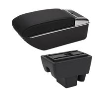 HPZPRPCEW Per S&koda Per RAPID Per VW Per Polo 2020 2021 Box Bracciolo Retrofit Accessori Auto Dettagli Interni Scatola Di Archiviazione(B2 Linea nera 7USB)