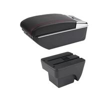 HPZPRPCEW Per SEAT Per ARONA Portabraccio Scatola Di Stoccaggio Dettagli Interni Accessori Auto(D1 linea rossa 7USB)