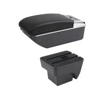 HPZPRPCEW Per SEAT Per ARONA Portabraccio Scatola Di Stoccaggio Dettagli Interni Accessori Auto(D2 linea nera 7USB)