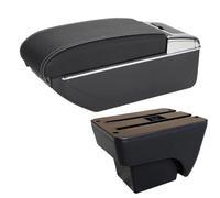 HPZPRPCEW Per Seat Per Ibiza 6j Per Ibiza 6L 2018-2025 Bracciolo Auto Portariviste Restyling Interni Accessori Auto(B3 Nero bianco 7USB)