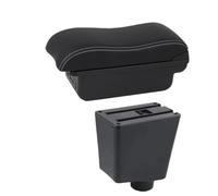 HPZPRPCEW Per SEAT Per Ibiza III 2001 2002 2003 2004-2008 Scatola Bracciolo Per Ibiza 6j Per Ibiza 6L Scatola Bracciolo Auto Scatola Di Stoccaggio(B2 Black white 3 USB)