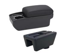 HPZPRPCEW Per Seat Per Ibiza Per Ibiza 6j Per Ibiza 6L Bracciolo Auto Scatola Di Stoccaggio Pezzi Di Retrofit Accessori Interni Auto(C2 Linea nera NO USB)