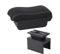 HPZPRPCEW Per Seat Per Leon Portabracciolo Per Seat Per Leon Mk2 Portabracciolo Auto Vanità Centrale Ricambi Interni(B3 Nero bianco 3USB)