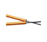 HPZPRPCEW Per SEAT Per Mii 2011 2012 2013 2014-2021 Cofano Anteriore Modificare Puntone A Gas Supporti Di Sollevamento Ammortizzatore(Orange carbon fiber)