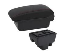 HPZPRPCEW Per Seat Per Toledo Scatola Bracciolo Per Seat Per Toledo Scatola Bracciolo Auto Scatola Di Archiviazione Centrale Retrofit Interno Con USB(A1 linea rossa Nessuna USB)