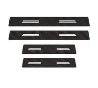 HPZPRPCEW Per Skoda Octavia 2 3 MK1 MK3 Fascia Soglia Fibra Di Carbonio Auto Bagagliaio Paraurti Adesivi Protettivi(4 pezzi di soglia della porta)