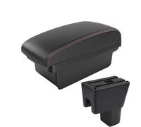 HPZPRPCEW Per Suzuki Per Celerio Bracciolo Portaoggetti Per Suzuki Per Celerio Accessori Modifica Console Centrale Interfaccia USB(A1 Nero rosso SENZA USB)