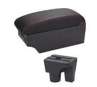 HPZPRPCEW Per Suzuki Per Liana A6 Bracciolo Vanportaoggetti Console Centrale Auto Custodia Da Riposo Gomito Con Portabicchiere Interfaccia USB(C1 linea rossa 7USB)