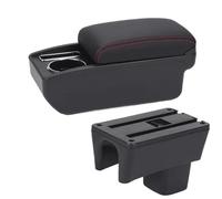 HPZPRPCEW Per Suzuki Per Swift Bracciolo Portaoggetti 2001 2002 2002 2004 2005 -2024 Accessori Dettagli Interni Portaoggetti Retrofit(C1 Nero rosso NO USB)