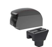 HPZPRPCEW Per SUZUKI SX4 Bracciolo Centrale Parti Interne Box Bracciolo Auto Parti Retrofit Box Portaoggetti Accessori Auto Dettagli Interni(A1 Black Red single)