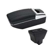 HPZPRPCEW Per Tata Per Tirgo Bracciolo Auto Pelle Bracciolo Interfaccia Usb Scatola Di Archiviazione Accessori Console Centrale Automobile(Linea nera A2 Nessuna USB)