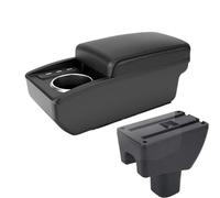 HPZPRPCEW Per Toyota Per Agya Per Wigo Scatola Bracciolo Parti Modifica Interni Console Centrale Auto Con Portabicchieri(B2 Linea nera 6USB)