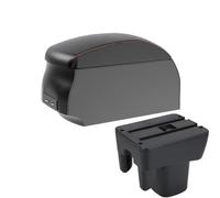 HPZPRPCEW Per TOYOTA Per AVANZA 2009-2015 Bracciolo Scatola Di Immagazzinaggio Centrale Accessori Auto Retrofitting Interno(A1 Black Red single)
