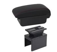 HPZPRPCEW Per TT Coupé Portabracciolo Per TT Portabracciolo Auto Vanità Centrale Ricambi Interni(B1 Nero rosso 3USB)