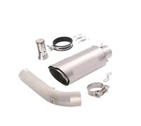 HPZPRPCEW Per VOGE 900DS DS900X 2024-2025 Tubo Di Scarico Centrale Per Moto 51 Mm Terminale In Acciaio Inox DB Killer Rimovibile(Argento)