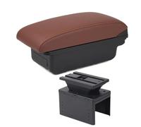 HPZPRPCEW Per VW Per T-Cross Scatola Bracciolo Per VW Per T-Cross Bracciolo Auto Interni Scatola Di Archiviazione Centrale(A6 marrone Senza USB)