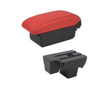 HPZPRPCEW Per VW Per Virtus Scatola Bracciolo Per VW Per Polo Bracciolo Auto 2019 2020 2021 2022 2023 2024 Scatola Di Archiviazione Centrale Con USB(A4 rosso senza USB)