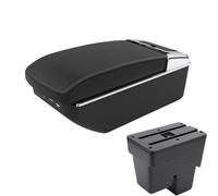 HPZPRPCEW Per WR-V Per Fit Per Jazz 3 Auto Bracciolo 2014 2015 2016-2020 Scatola Di Archiviazione Accessori Auto Pezzi Di Retrofit Interni(A2 Black line7 USB)