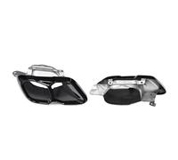 HPZPRPCEW Per X5 X6 X7 G05 G06 G07 Aggiornamento M60 Auto Bocca Quadrata Doppia Uscita Quadrata Marmitta Tubo Di Scarico In Acciaio Inox(NERO,S)