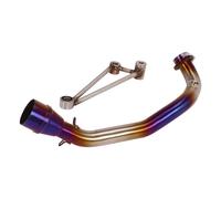 HPZPRPCEW Per Y&amaha Per Cygnus 125 Tubo Di Collegamento Anteriore Per Scarico Moto Tubo In Acciaio Inox Terminali Slip-on(Blu)