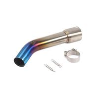 HPZPRPCEW Per Y&amaha Per Fazer FZ1 FZ1N FZ1000 FZ 1 1N 1000 2006 2007 2008-2015 Tubo Di Scarico Centrale Per Moto Silenziatore Slip-on(Metà blu)