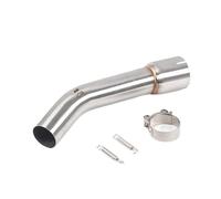HPZPRPCEW Per Y&amaha Per Fazer FZ1 FZ1N FZ1000 FZ 1 1N 1000 2006 2007 2008-2015 Tubo Di Scarico Centrale Per Moto Silenziatore Slip-on(Argento)