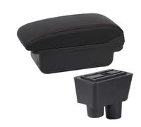 HPZPRPCEW Poggiapolsi Per N&issan Per Almera Portabracciolo Auto Vanità Ricambi Interni(A1 Nero rosso SENZA USB)