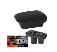 HPZPRPCEW Portabbracciolo Scatola Di Archiviazione Componenti Interni Pezzi Di Retrofit Accessori Auto Per Citroën C2 C3(B1 linea rossa 3USB)