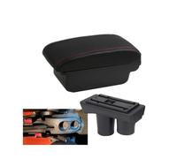 HPZPRPCEW Portabbracciolo Scatola Di Archiviazione Componenti Interni Pezzi Di Retrofit Accessori Auto Per Citroën C2 C3(A1 linea rossa Nessuna USB)
