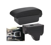 HPZPRPCEW Portabracciolo Auto Scatola Di Archiviazione Parti Di Retrofit Dettagli Interni Accessori Auto Per Peugeot 208 2019 2020-2024(B2 linea nera 3USB)