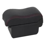 HPZPRPCEW Scatola Bracciolo Auto Per Opel Per Corsa F 2019 2020 2021 2022 2023 2024 Accessori Auto Retrofit(B1 Nero rosso 3USB)