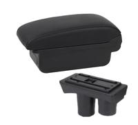 HPZPRPCEW Scatola Bracciolo Per Citroen C2 C3 Scatola Bracciolo Auto Scatola Di Immagazzinamento Centrale Parte Di Retrofitting Interno(Linea nera A2 Nessuna USB)