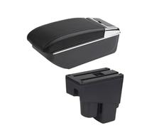 HPZPRPCEW Scatola Bracciolo Per Jazz Per Fit Per Jazz 1 2003 2004 2005 2006 2007 Bracciolo Auto Scatola Di Archiviazione Accessorio Auto(B2 linea nera SENZA USB)