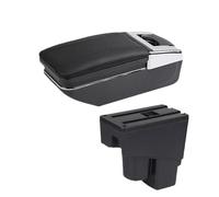 HPZPRPCEW Scatola Bracciolo Per Jazz Per Fit Per Jazz 1 2003 2004 2005 2006 2007 Bracciolo Auto Scatola Di Archiviazione Accessorio Auto(Linea nera A2 Nessuna USB)