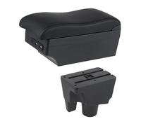 HPZPRPCEW Scatola Bracciolo Per Toyota Per Aqua 2017-2022 Bracciolo Auto Poggia Braccia Console Centrale Immagazzinamento USB(E2 Linea Nera)
