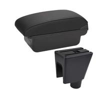 HPZPRPCEW Scatola Di Archiviazione Bracciolo Per Auto Per C&hevrolet Per Spark III Per Aveo Per T200 Scatola Bracciolo Accessori Per Auto(C2 Linea nera NO USB)