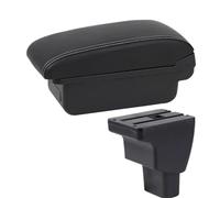HPZPRPCEW Scatola Di Immagazzinaggio Centrale Parti Retrofit Interni Accessori Auto Per Hyundai I10 Portabracciolo Per Hyundai Per Hb20(Linea bianca A3 Nessuna USB)