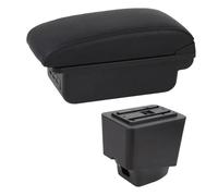 HPZPRPCEW Scatole Bracciolo Per R&enault Per Captur Kaptur 2018 2019 2020 2021 Kaptur Auto Poggiapolsi Console Centrale Scatola Di Stoccaggio(C1 Linea nera)