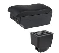 HPZPRPCEW Scatole Bracciolo Per R&enault Per Captur Kaptur 2018 2019 2020 2021 Kaptur Auto Poggiapolsi Console Centrale Scatola Di Stoccaggio(E2 Linea Nera)
